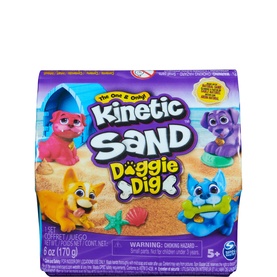 Kinetic Sand Doggie Dig with Surprise Multi-Purpose Dog Tool