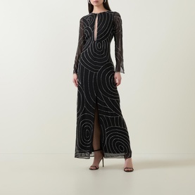 Merrie Whirlpool Embellished Dress