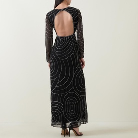 Merrie Whirlpool Embellished Dress