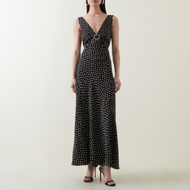 Federica Spotted Silk Dress