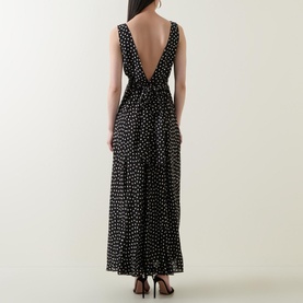 Federica Spotted Silk Dress
