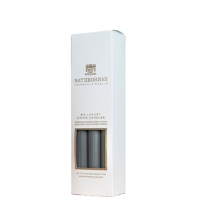 Grey Dinner Candles Pack of 6