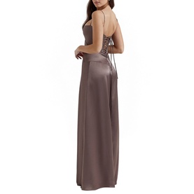 Anabella Lace Up Flared Dress