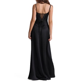 Anabella Lace Up Flared Dress