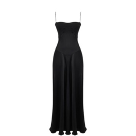 Anabella Lace Up Flared Dress