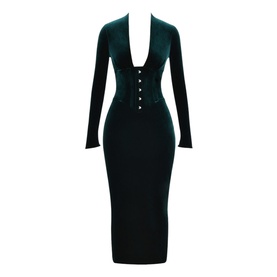 Arabella Velvet Corset Dress