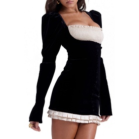 Azaria Velvet Mini Dress