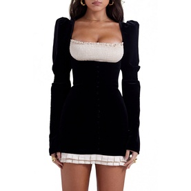Azaria Velvet Mini Dress