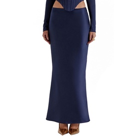 Charlene Satin Pencil Skirt