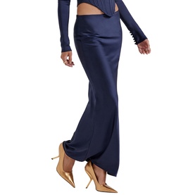 Charlene Satin Pencil Skirt