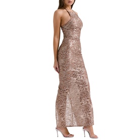Giada Embroidered Sequined Gown
