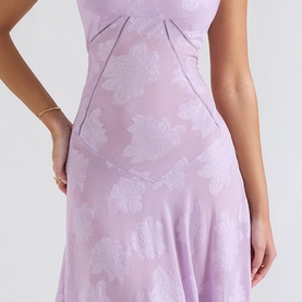 Seren Floral Lace Flared Dress