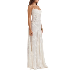 Seren Floral Lace Flared Dress