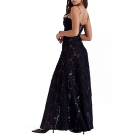 Seren Floral Lace Flared Dress