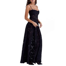 Seren Floral Lace Flared Dress