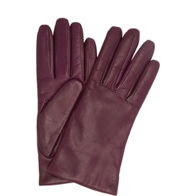 Emma Cashmere-Lined Leather Gloves