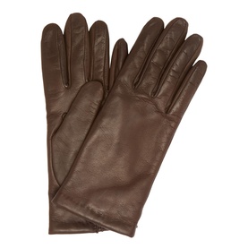Emma Cashmere-Lined Leather Gloves