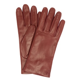 Emma Cashmere-Lined Leather Gloves