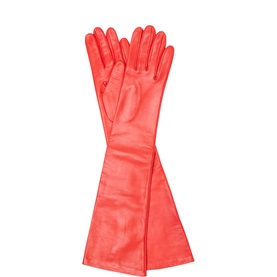 Montserrat Long Leather Gloves