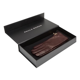 Isabella Horse-Bit Cashmere-Lined Leather Gloves