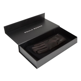 Ismay Contrast Stitch Leather Gloves