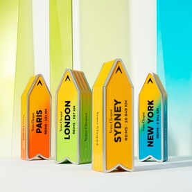 Capsule Collection Yellow Brut in Blue Arrow Tin