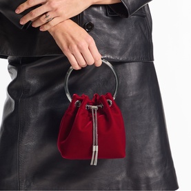 Bon Bon Velvet Bucket Bag