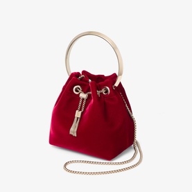 Bon Bon Velvet Bucket Bag