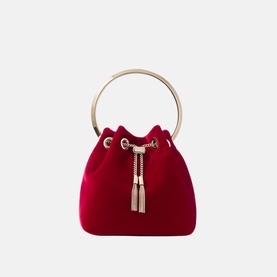 Bon Bon Velvet Bucket Bag