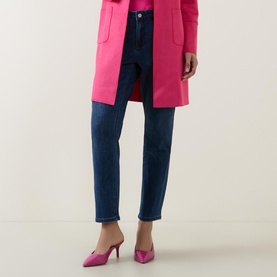 Mid-Rise Straight Jeans