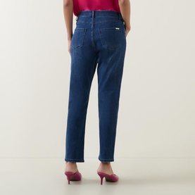 Mid-Rise Straight Jeans