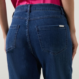 Mid-Rise Straight Jeans
