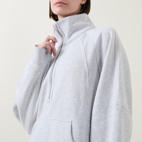 Scuba Oversized Half-Zip Hoodie