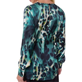 Misty Leopard Print Blouse