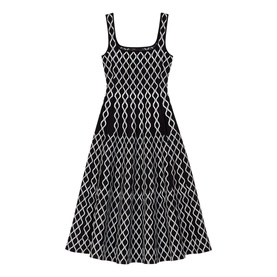 Jacquard Knit Printed Dress