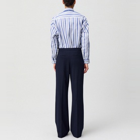 High-Rise Pleated Wide Leg Trousers