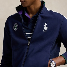 Wimbledon Logo Zip Sweatshirt