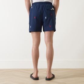 Traveller Polo Player Logo Drawstring Shorts