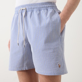 Striped Seersucker Shorts