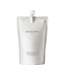 Delicious Rhubarb and Rose Bath and Shower Gel Refill 400ml
