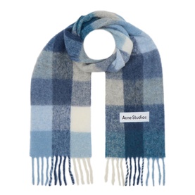 Valley Check Logo Scarf