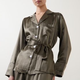 Emerald Silk Pyjama Set