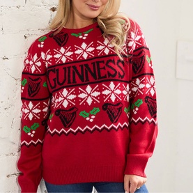 Guinness Festive Holly Knit Sweater