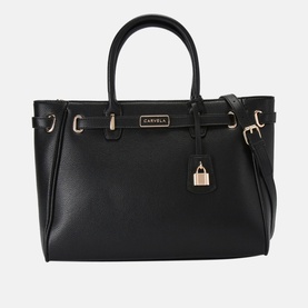 Violet Belted Tote Bag
