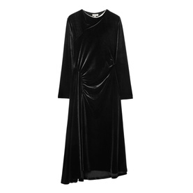 Ruched Velvet Dress