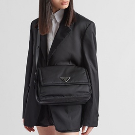 ReNylon Medium Padded Shoulder Bag