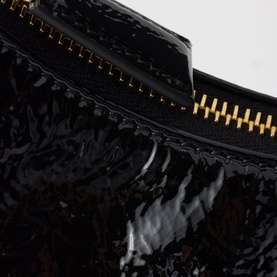Arqu&eacute; Naplak Patent Leather Shoulder Bag