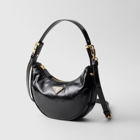 Arqu&eacute; Naplak Patent Leather Shoulder Bag
