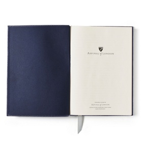 A5 Pebbled Leather Bound Notebook