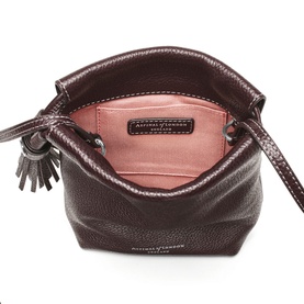 Hudson Pebbled Leather Crossbody Pouch